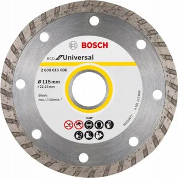 Řezný kotouč Bosch 10 KS DIAMANTOVÝCH KOTOUČŮ ECO TURBO 115/22,23