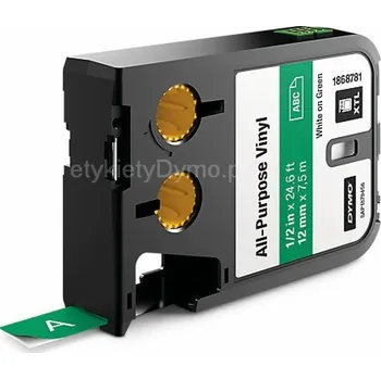 Počítač Dymo Originální páska Barva potisku: bílá / Barva pozadí: zelená DYMO 1868781 12 mm x 7 m