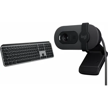 Klávesnice Logitech Klávesy MX Keys S pro Mac (920-011637) + Brio 100 (960-001585)