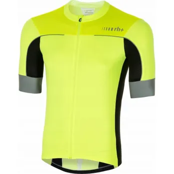 cyklistický dres RH+ Dres Lapse FLUO ŽLUTÁ/ČERNÁ/REFLEXNÍ - L