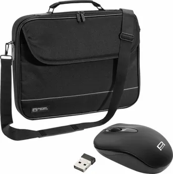 brašna na notebook Pedea Bag PEDEA Fair Laptop Bag Brašna na notebook s úhlopříčkou až 35,8 cm (14,1 palce) s ramenním popruhem a bezdrátovou myší, černá