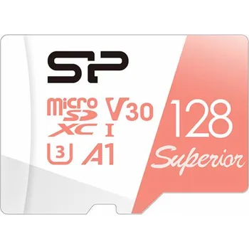 Paměťová karta Silicon Power Paměťová karta Superior MicroSDXC 128 GB třída 10 UHS-I/U3 A1 V30 (SP128GBSTXDV3V20SP)