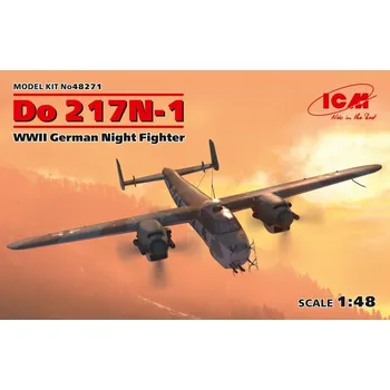 Plastikový model Dornier Do 217N-1 German Night Fighter WWII (4x camo) - ICM 48271