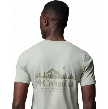 Pánské tričko Columbia Tričko Rapid Ridge Back Graphic Tee II 1934824349 Zelené M
