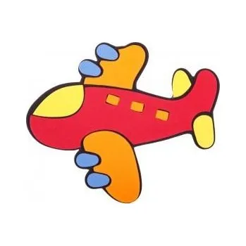 Samolepící dekorace Dekorace Letadlo (pěnová samolepící na stěnu, sklo, nábytek apod.)