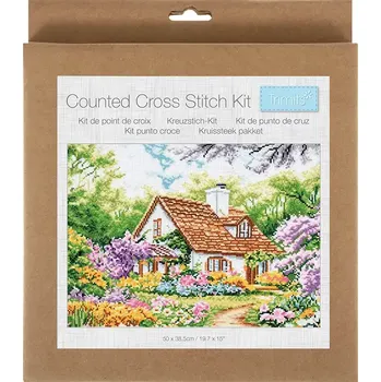 Vyšívací vzor Sada na vyšívání GCS219 Dúm (Counted cross stitch kit : house)