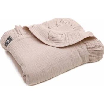 Dětská deka Pulp Deka z mušelínu bez výplně 90 cm x 100 cm béžová