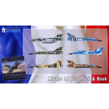 Plastikový model Mirage F.1 DUO PACK & Book (6x camo) - Special Hobby SH 72414