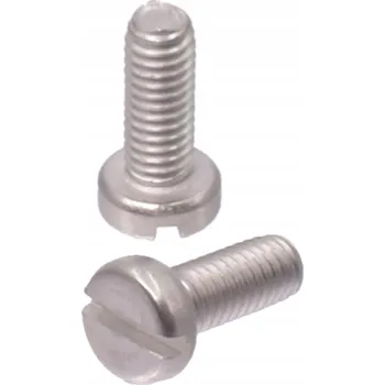 Šroub Šroub M6x20 DIN 84 s přímou drážkou, nerezový, 10 ks