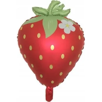 Balónek Fóliový balónek JAHODA ovoce dekorace narozeniny oslava roček květina 65 cm