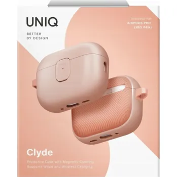Příslušenství pro sluchátka Uniq Clyde - Pouzdro na AirPods Pro 3 růžové