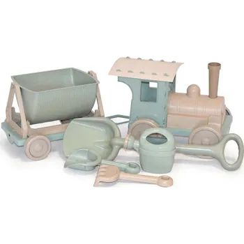 Hračka na písek Doloni Vláček s jedním vagónem a sadou na písek Eco line