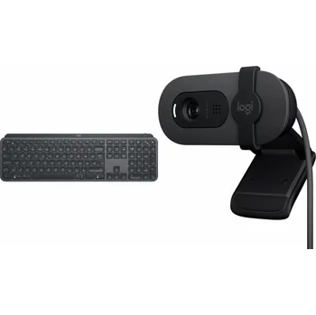 Klávesnice Logitech Klávesnice MX Keys pro firmy (920-010251) + Brio 100 (960-001585)