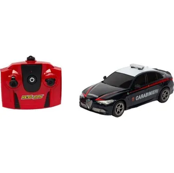 autodráha RE.EL Toys RC auto Alfa Romeo Giulia Quadrifoglio Carabinieri 1:24 (VÝPRODEJ)