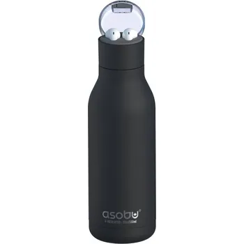 Termoska ASOBU Termoska H2 AUDIO BLACK, 600 ml