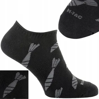 Pánské ponožky M-Tac Letní Prodyšné Sportovní Ponožky Mortar Bombs Black 43-46