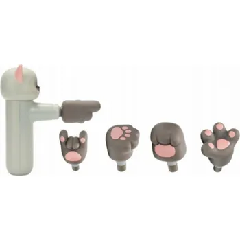 Masážní přístroj 4smarts ACECOOL Mini masážní pistole Cat světle šedá