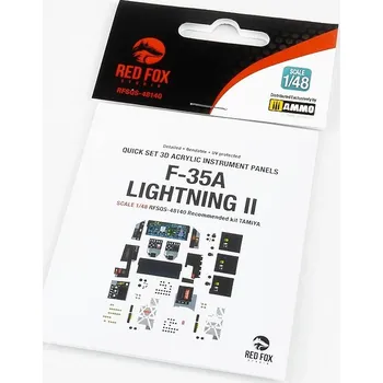 Plastikový model F-35A&nbsp;Lightning&nbsp;II&nbsp;(for&nbsp;Tamiya&nbsp;kit) - Red Fox Studio RFSQS-48140