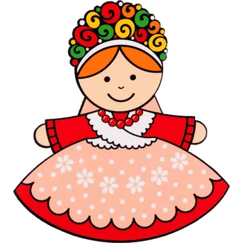 Obraz MAGNET DŘEVĚNÝ FOLK - LIDOVÉ KROJE - BAMBERKA FOLKSTAR