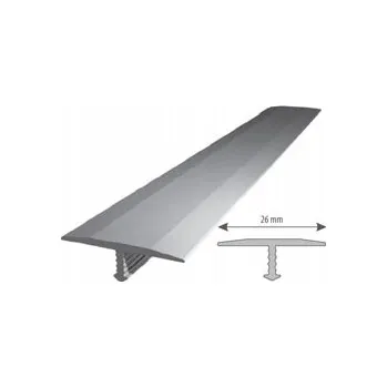 ukončovací lišta Hliníková lišta TCP 26 x 6, délka 250 cm, stříbrná