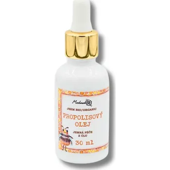 Tělový olej Medarek | Bio Přírodní propolisový olej BIO • mandlový olej • pro děti od 1 roku • pro kůži i dásně • 30 ml