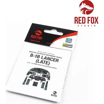 Plastikový model Rockwell&nbsp;B-1B&nbsp;Lancer&nbsp;(Late)&nbsp;(for&nbsp;Revell&nbsp;kit) - Red Fox Studio RFSQS-48125
