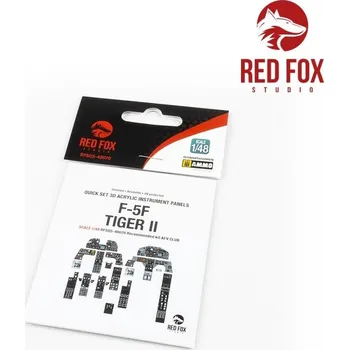 Plastikový model 1/48&nbsp;F-5F&nbsp;Tiger&nbsp;II&nbsp;(for&nbsp;AFV&nbsp;Club&nbsp;kit) - Red Fox Studio RFSQS-48070