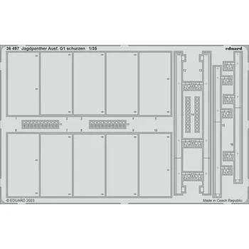 Plastikový model Jagdpanther Ausf. G1 schurzen 1/35 recommended for ACADEMY - Eduard 36497