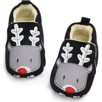 Dívčí bačkory Dětské capáčky se sobem 6-12 měsíců