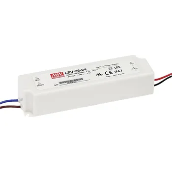 Napájecí zdroj pro osvětlení Napájecí zdroj pro LED 35W 12V 3000mA IP67 MEAN WELL LPV-35-12