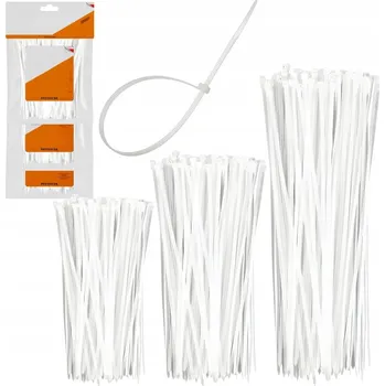 Stahovací páska Upínací pásky: kabelové, stahovací pásky, mix velikostí, velká sada 3x100ks 300ks