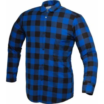 Pánská košile Unimet MODRÁ FLANELOVÁ KOŠILE POLSKÁ VELIKOST XXL