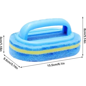 Univerzální čisticí houba s rukojetí na kuchyň a koupelnu