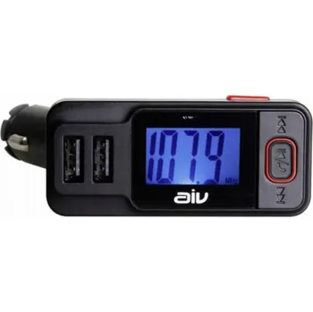FM transmitter AIV FMT-719 BT-RDS FM-vysílač vč. handfri funkce, med fjernbetjening