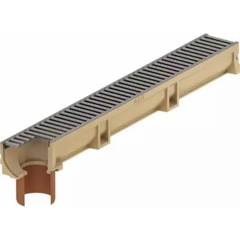 Odvodňovací žlab ACO Rošt s příčkami, 50 cm, tvárná litina, třída zatížení C250, DRAIN Multiline V 100