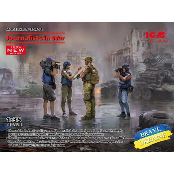 Plastikový model Journalists in War (4 fig.) - ICM 35751