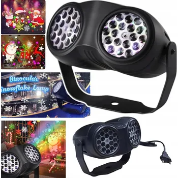 Světelný efekt DVOJITÝ LASEROVÝ PROJEKTOR, SVĚTELNÝ PROJEKTOR PRO DŮM, LED ZOBRAZENÍ VÁNOČNÍCH OBRÁZKŮ