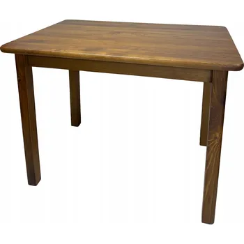 Jídelní stůl BOROVÝ DŘEVĚNÝ STŮL 130x80 DO KUCHYNĚ, OBÝVÁKU - MASIVNÍ DŘEVO, ODSTÍN DUB