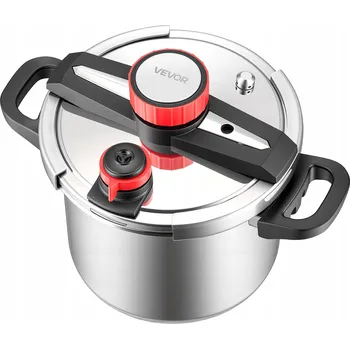 Tlakový hrnec VEVOR Tlakový Hrnec 7L se 3 úrovněmi tlaku, s parním košem a víkem