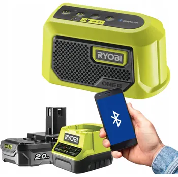 Bluetooth reproduktor RYOBI MINI REPRODUKTOR 18V ONE+ LED BLUETOOTH REPRODUKTOR + 2Ah RBTM18-120GL