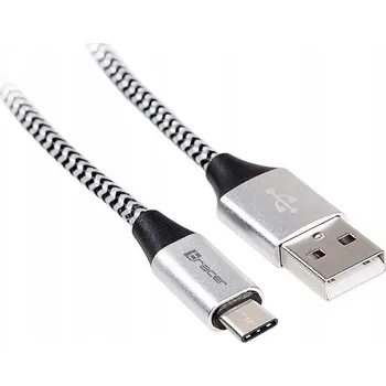 Datový kabel Kabel Tracer USB - USB typ C, 1 m, vícebarevný