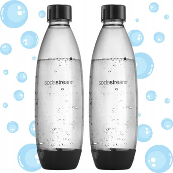Příprava sody Výrobník Sody SodaStream DUO Titanium 2 lahve (skleněná + PET) + CO2 60L