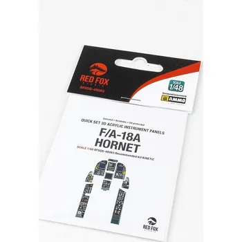 Plastikový model F/A-18A&nbsp;Hornet&nbsp;(for&nbsp;Kinetic&nbsp;kit) - Red Fox Studio RFSQS-48083