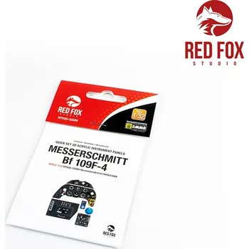 Plastikový model Messerschmitt&nbsp;Bf&nbsp;109F-4 (for Hasegawa) - Red Fox Studio RFSQS-32095