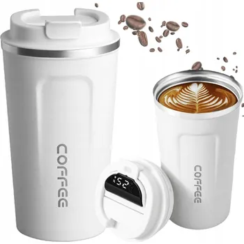 Termoska Termohrnek na kávu, čaj, termoska 300 ml s LCD displejem