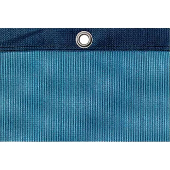 Stínicí plachta Tenisová clona PE 320 g/m2 vč. karabin, neprůhledná a nehořlavá úprava, modrá