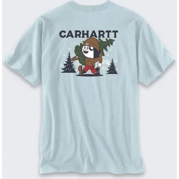 Pánská móda Carhartt Tričko Heavyweight Graphic Early Fog