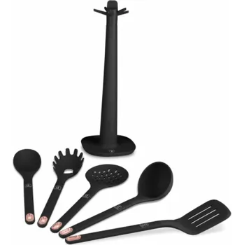 Sada kuchyňského náčiní Kuchyňské náčiní sada 6 ks se stojanem Black Rose Collection BH-8617