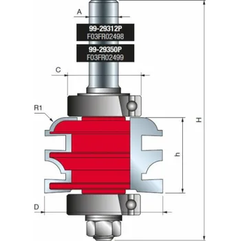 Fréza Freud Fréza 99-29350P 50,4X32,7X1/2 R7