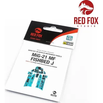 Plastikový model MiG-21&nbsp;MF&nbsp;Fishbed&nbsp;J&nbsp;(for&nbsp;Eduard&nbsp;kit) - Red Fox Studio RFSQS-48042